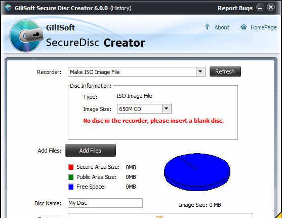 GiliSoft Secure Disc Creator v6.5.0 ע | ܹ