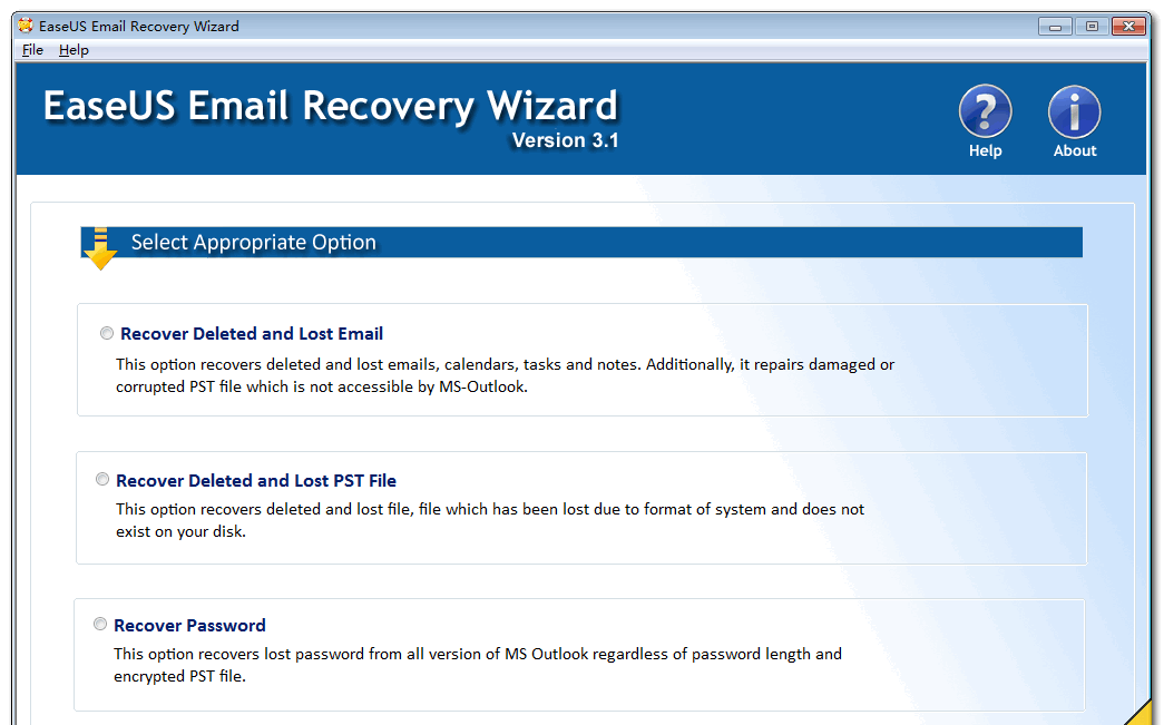 EaseUS Email Recovery Wizard Portable v3.1 ļɫЯر