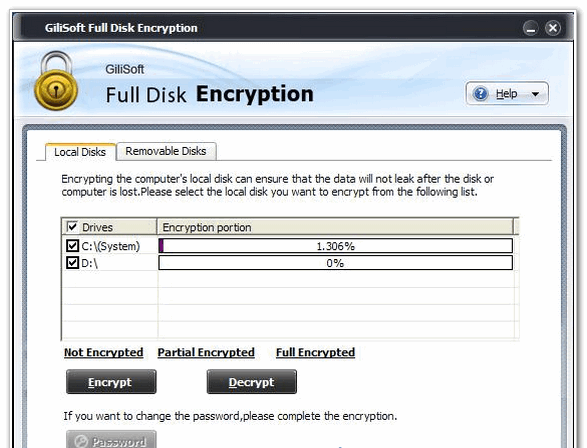 Gilisoft Full Disk Encryption v3.5.0 ر _ Ӳ̼