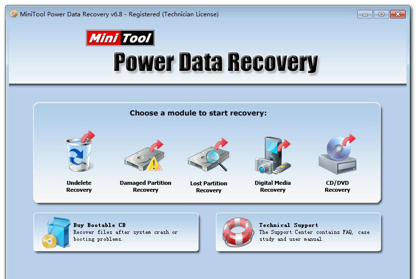 MiniTool Power Data Recovery Technician v6.8 Աע