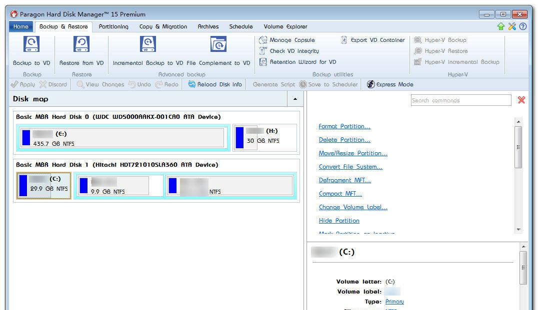 Paragon Hard Disk Manager 15 Premium v10.1.25.431 ۰