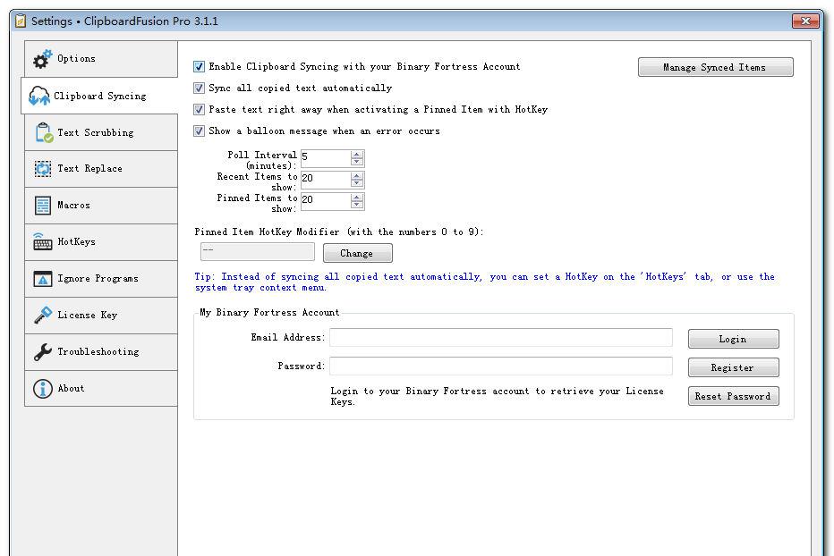 Binary Fortress Software ClipboardFusion Pro v3.1.1 ע