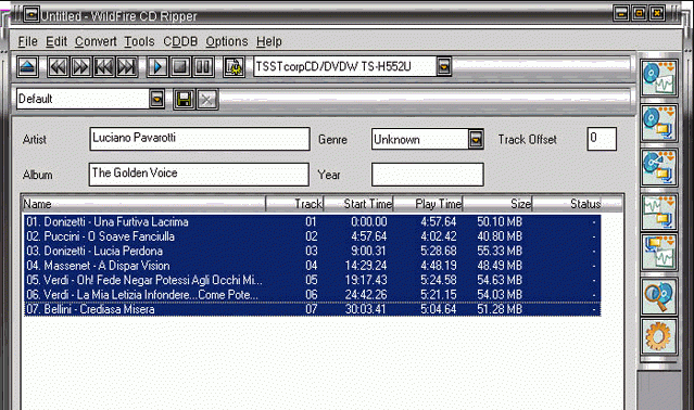 Ƶת WildFire CD Ripper V4.6.0.0 ɫɾ