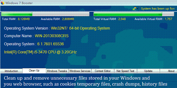 Żwin7|Windows7 Booster V1.6 ɫ