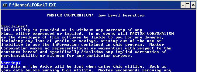 硬盘低格工具 LFormat V2.36.1181 官方版