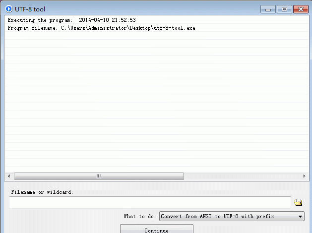 UTF8ıת UTF-8 Tool V1.0 ɫ