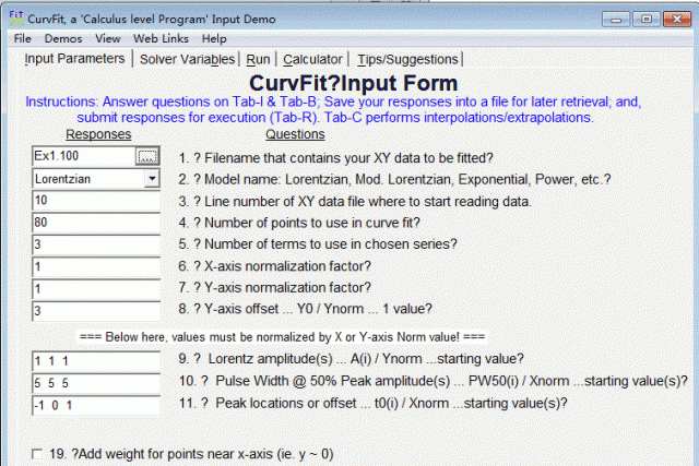 ϳ CurvFit V6.1 ɫ