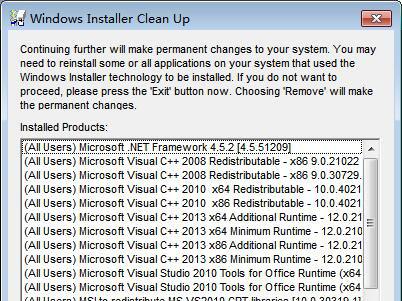 windows installer clean up
