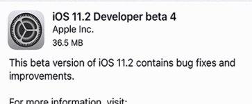 ios11.2 beta4