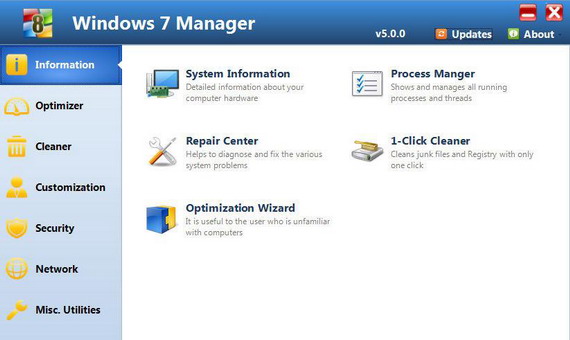 Windows 7 Manager 