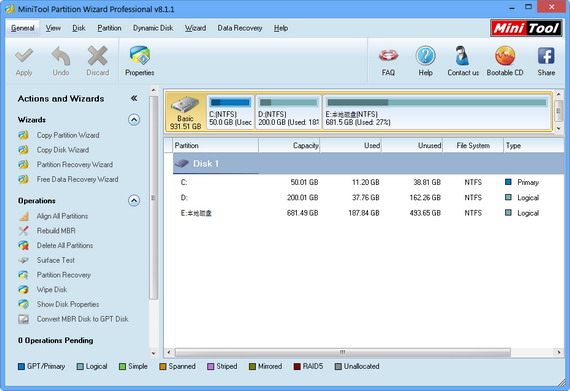 minitool partition wizard professional