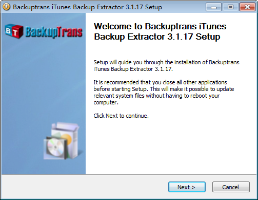 Backuptrans iTunes Backup Extractor