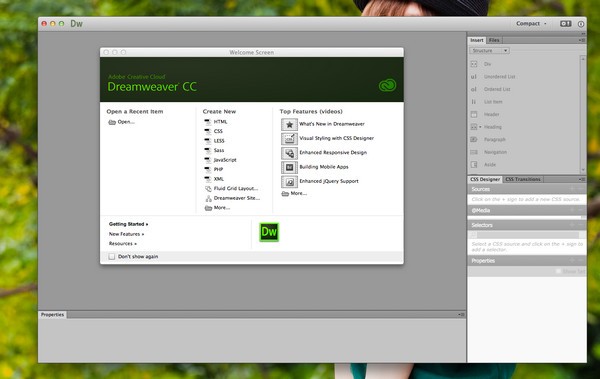 Dreamweaver CC 2020