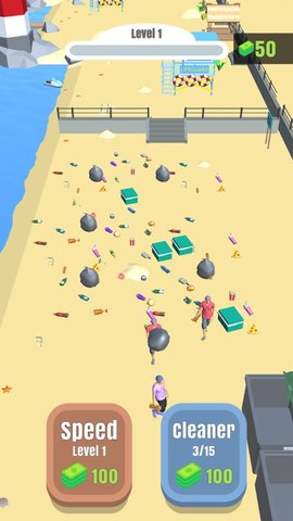 沙滩清洁工小游戏无限制版