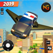 Flying Police Car Driving GameϷ